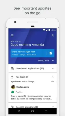 Hire by Google android App screenshot 0